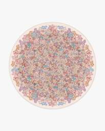 Artemis Rose Rug by Liberty Pink - 245 Round - Machine Washable Area Rug - Kid & Pet Friendly - Indoor Rugs - Ruggable - thumbnail 1