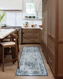 Kamran Admiral Blue Flatwoven Rug - 60x90 - Machine Washable Area Rug - Kid & Pet Friendly - Indoor Rugs - Ruggable - thumbnail 2