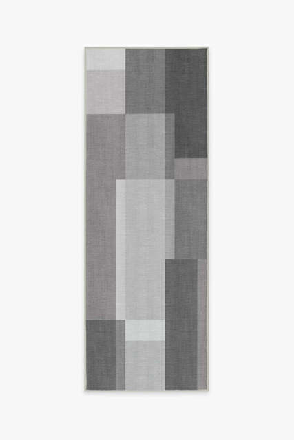Campo Grey Outdoor Rug - 75x215 - Machine Washable Area Rug - Kid & Pet Friendly - Indoor Rugs - Ruggable - image 1