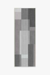 Campo Grey Outdoor Rug - 75x215 - Machine Washable Area Rug - Kid & Pet Friendly - Outdoor Rugs - Ruggable - thumbnail 1