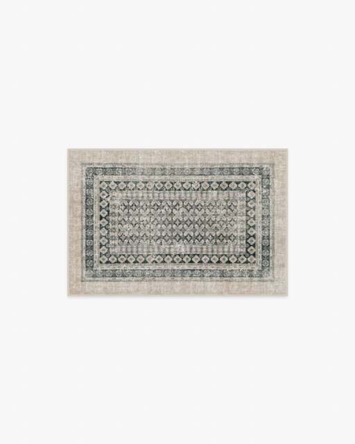 Cyrus Taupe & Soft Charcoal Flatwoven Rug - 60x90 - Machine Washable Area Rug - Kid & Pet Friendly - Indoor Rugs - Ruggable - image 1