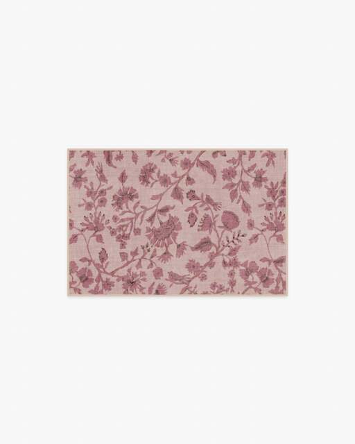 Brenna Natural & Blush Flatwoven Rug - 60x90 - Machine Washable Area Rug - Kid & Pet Friendly - Indoor Rugs - Ruggable - image 1