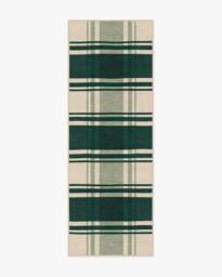 Easton Plaid Green Rug - 75x215 - Machine Washable Area Rug - Kid & Pet Friendly - Indoor Rugs - Ruggable - thumbnail 1