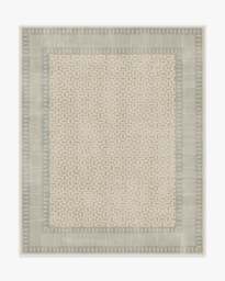 Kairos Ivory & Blue Rug - 245x305 - Machine Washable Area Rug - Kid & Pet Friendly - Indoor Rugs - Ruggable - thumbnail 1