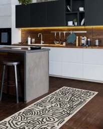 Freestyle Black & Ivory Flatwoven Rug by Keith Haring - 60x90 - Machine Washable Area Rug - Kid & Pet Friendly - Indoor Rugs - Ruggable - thumbnail 2