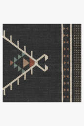 Damali Black Outdoor Rug - 245x305 - Machine Washable Area Rug - Kid & Pet Friendly - Indoor Rugs - Ruggable - thumbnail 3