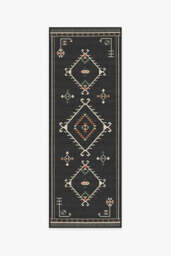 Damali Black Outdoor Rug - 245x305 - Machine Washable Area Rug - Kid & Pet Friendly - Indoor Rugs - Ruggable - thumbnail 2