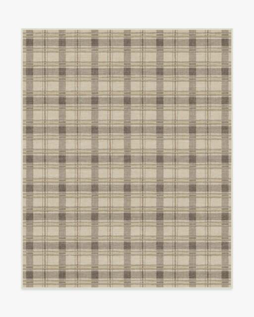 Piper Plaid Neutral Rug - 245x305 - Machine Washable Area Rug - Kid & Pet Friendly - Indoor Rugs - Ruggable - image 1