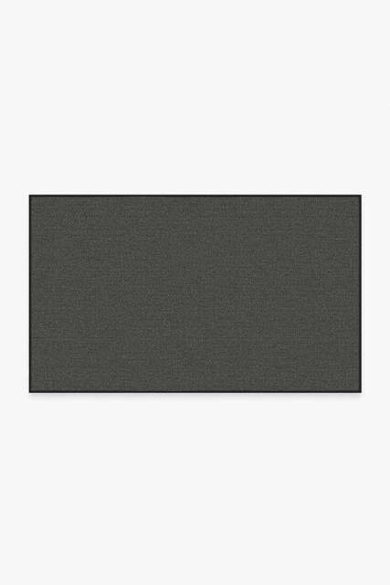 Denim Solid Black Outdoor Rug - 90x150 - Machine Washable Area Rug - Kid & Pet Friendly - Indoor Rugs - Ruggable - image 1