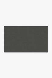 Denim Solid Black Outdoor Rug - 90x150 - Machine Washable Area Rug - Kid & Pet Friendly - Indoor Rugs - Ruggable - thumbnail 1