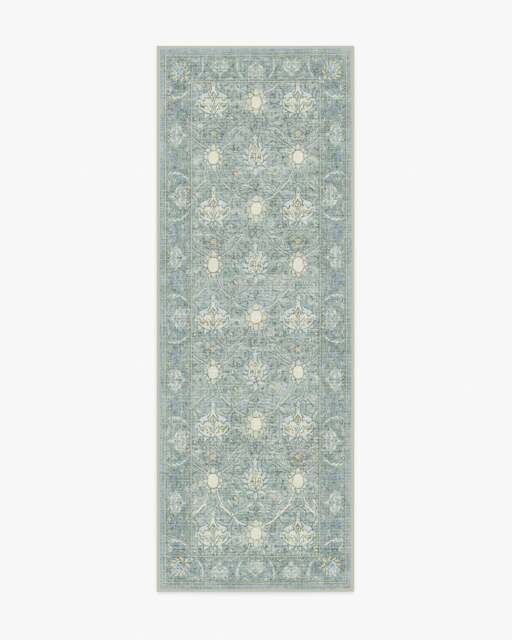 Montreal Dusty Blue Rug by Morris & Co. - 75x215 - Machine Washable Area Rug - Kid & Pet Friendly - Indoor Rugs - Ruggable - image 1