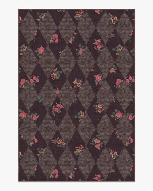 Posie Dark Wood Rug Brown - 185x275 - Machine Washable Area Rug - Kid & Pet Friendly - Indoor Rugs - Ruggable - image 1