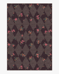 Posie Dark Wood Rug Brown - 185x275 - Machine Washable Area Rug - Kid & Pet Friendly - Indoor Rugs - Ruggable - thumbnail 1