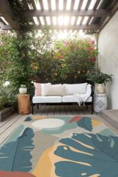 Havana Outdoor Rug Blue - 275x365 - Machine Washable Area Rug - Kid & Pet Friendly - Indoor Rugs - Ruggable - thumbnail 2