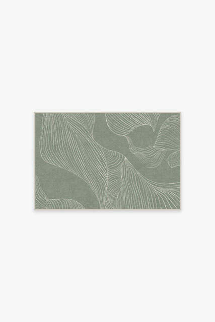 Sana Sage Green Rug - 60x90 - Machine Washable Area Rug - Kid & Pet Friendly - Indoor Rugs - Ruggable - image 1