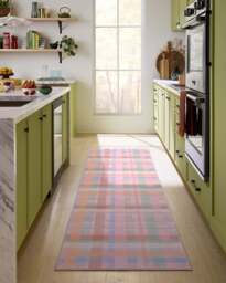 Cora Multicolour Pink Flatwoven Rug - 60x90 - Machine Washable Area Rug - Kid & Pet Friendly - Indoor Rugs - Ruggable - thumbnail 2