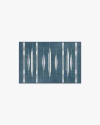Raye Indigo & Ivory Rug - 60x90 - Machine Washable Area Rug - Kid & Pet Friendly - Indoor Rugs - Ruggable - thumbnail 1