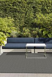 Halo Diamond Black Outdoor Rug - 275x365 - Machine Washable Area Rug - Kid & Pet Friendly - Indoor Rugs - Ruggable - thumbnail 3