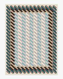 Echo Slate Blue Flatwoven Rug - 275x365 - Machine Washable Area Rug - Kid & Pet Friendly - Indoor Rugs - Ruggable