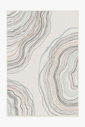 Kalder Sandstone Outdoor Rug White - 185x275 - Machine Washable Area Rug - Kid & Pet Friendly - Indoor Rugs - Ruggable - thumbnail 1
