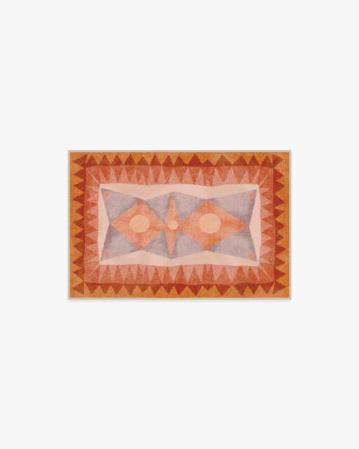 Hilma Sunset Rug by Justina Blakeney Orange - 60x90 - Machine Washable Area Rug - Kid & Pet Friendly - Indoor Rugs - Ruggable - image 1