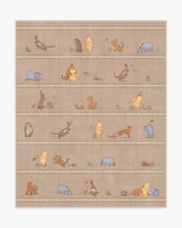 Time With Friends Tan Flatwoven Rug - 90x150 - Machine Washable Area Rug - Kid & Pet Friendly - Indoor Rugs - Ruggable - thumbnail 2