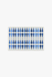 Jonathan Adler Carnaby Mykonos Blue Rug - 60x90 - Machine Washable Area Rug - Kid & Pet Friendly - Indoor Rugs - Ruggable - thumbnail 1