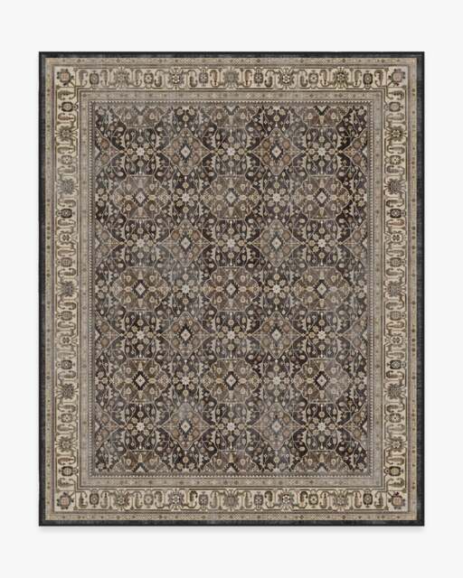 Alessia Dark Wood Rug Brown - 245x305 - Machine Washable Area Rug - Kid & Pet Friendly - Indoor Rugs - Ruggable - image 1