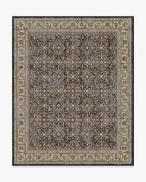 Alessia Dark Wood Rug Brown - 245x305 - Machine Washable Area Rug - Kid & Pet Friendly - Indoor Rugs - Ruggable