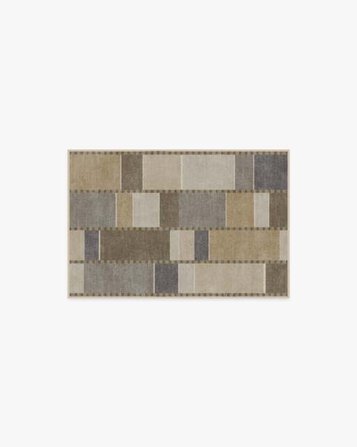 Vienna Beige & Stone Flatwoven Rug by Michael Michalsky - 60x90 - Machine Washable Area Rug - Kid & Pet Friendly - Indoor Rugs - Ruggable - image 1