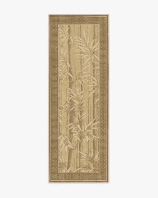 Bamboo Natural Gold Outdoor Rug by Gracie - 75x215 - Machine Washable Area Rug - Kid & Pet Friendly - Outdoor Rugs - Ruggable - image 1