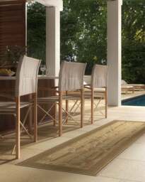Bamboo Natural Gold Outdoor Rug by Gracie - 75x215 - Machine Washable Area Rug - Kid & Pet Friendly - Outdoor Rugs - Ruggable - thumbnail 2