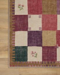 Stonefruit Red Flatwoven Rug - 60x90 - Machine Washable Area Rug - Kid & Pet Friendly - Indoor Rugs - Ruggable - thumbnail 2