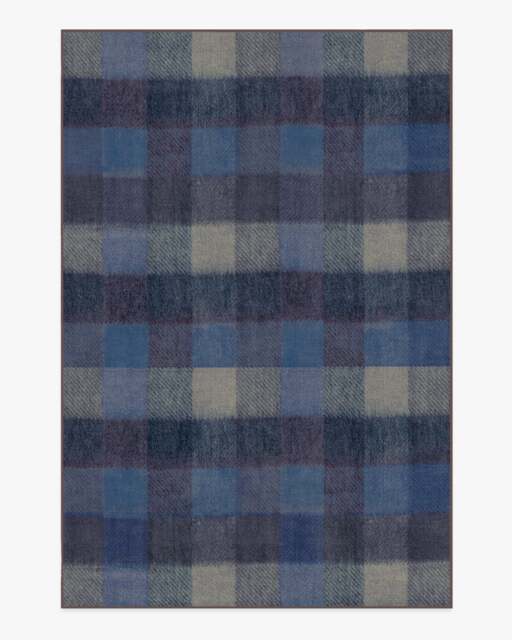 Tallitha Blue & Plum Rug - 185x275 - Machine Washable Area Rug - Kid & Pet Friendly - Indoor Rugs - Ruggable - image 1