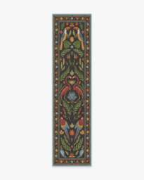 Birds Of A Feather Rug by Iris Apfel Green - 150x215 - Machine Washable Area Rug - Kid & Pet Friendly - Indoor Rugs - Ruggable - thumbnail 2