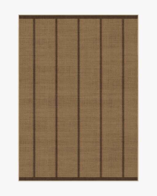 Harvest Stripe Brown Re-Jute Rug by Architectural Digest - 150x215 - Machine Washable Area Rug - Kid & Pet Friendly - Indoor Rugs - Ruggable - image 1