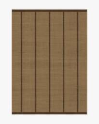 Harvest Stripe Brown Re-Jute Rug by Architectural Digest - 150x215 - Machine Washable Area Rug - Kid & Pet Friendly - Indoor Rugs - Ruggable - thumbnail 1