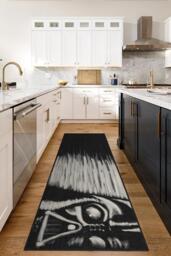 Darth Vader Flatwoven Rug Black & White - 120x185 - Machine Washable Area Rug - Kid & Pet Friendly - Indoor Rugs - Ruggable - thumbnail 2