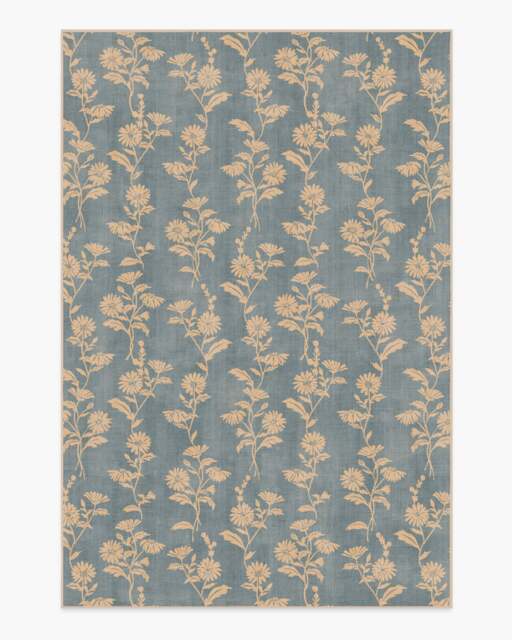 Mabel Dusty Blue Rug - 185x275 - Machine Washable Area Rug - Kid & Pet Friendly - Indoor Rugs - Ruggable - image 1