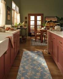 Mabel Dusty Blue Rug - 185x275 - Machine Washable Area Rug - Kid & Pet Friendly - Indoor Rugs - Ruggable - thumbnail 2