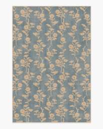 Mabel Dusty Blue Rug - 185x275 - Machine Washable Area Rug - Kid & Pet Friendly - Indoor Rugs - Ruggable - thumbnail 1