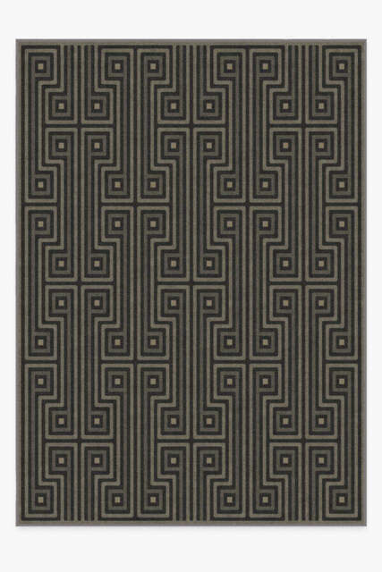 Jonathan Adler Greenwich Soft Black Rug - 305x425 - Machine Washable Area Rug - Kid & Pet Friendly - Indoor Rugs - Ruggable