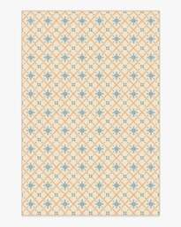 Alva Ivory & Slate Blue Flatwoven Rug - 185x275 - Machine Washable Area Rug - Kid & Pet Friendly - Indoor Rugs - Ruggable