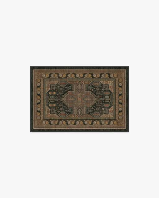 Imani Vintage Multicolour Rug Brown - 60x90 - Machine Washable Area Rug - Kid & Pet Friendly - Indoor Rugs - Ruggable - image 1