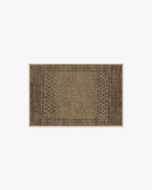 Fernanda Black & Tan Rug - 60x90 - Machine Washable Area Rug - Kid & Pet Friendly - Indoor Rugs - Ruggable - image 1