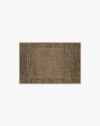 Fernanda Black & Tan Rug - 60x90 - Machine Washable Area Rug - Kid & Pet Friendly - Indoor Rugs - Ruggable - thumbnail 1