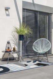 Medley Blue & Grey Outdoor Rug - 75x215 - Machine Washable Area Rug - Kid & Pet Friendly - Outdoor Rugs - Ruggable - thumbnail 2