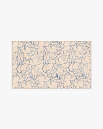 Corrine Cream & Slate Blue Rug - 245x305 - Machine Washable Area Rug - Kid & Pet Friendly - Indoor Rugs - Ruggable - thumbnail 2