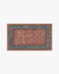Sundara Rose & Blue Rug - 185x275 - Machine Washable Area Rug - Kid & Pet Friendly - Indoor Rugs - Ruggable - thumbnail 2