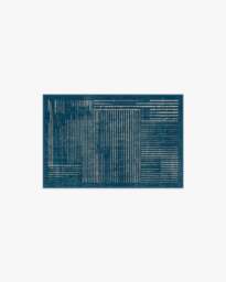 Linear Oasis Blue Rug - 60x90 - Machine Washable Area Rug - Kid & Pet Friendly - Indoor Rugs - Ruggable - thumbnail 1